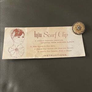 Vintage 1967: Regina Scarf Clip